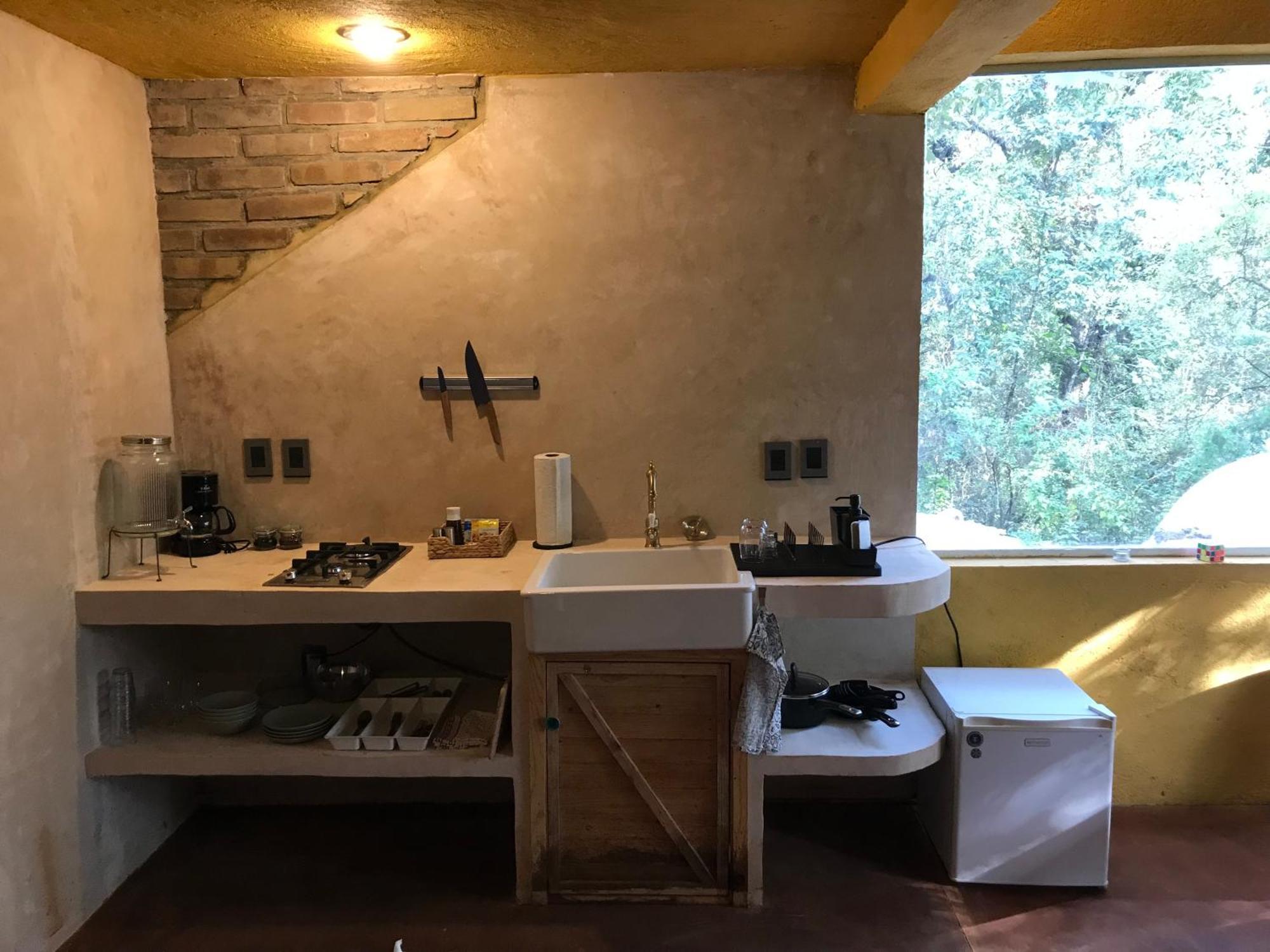 La Cabana Azul Al Fondo Del Bosque De Tepoztlán Exterior foto